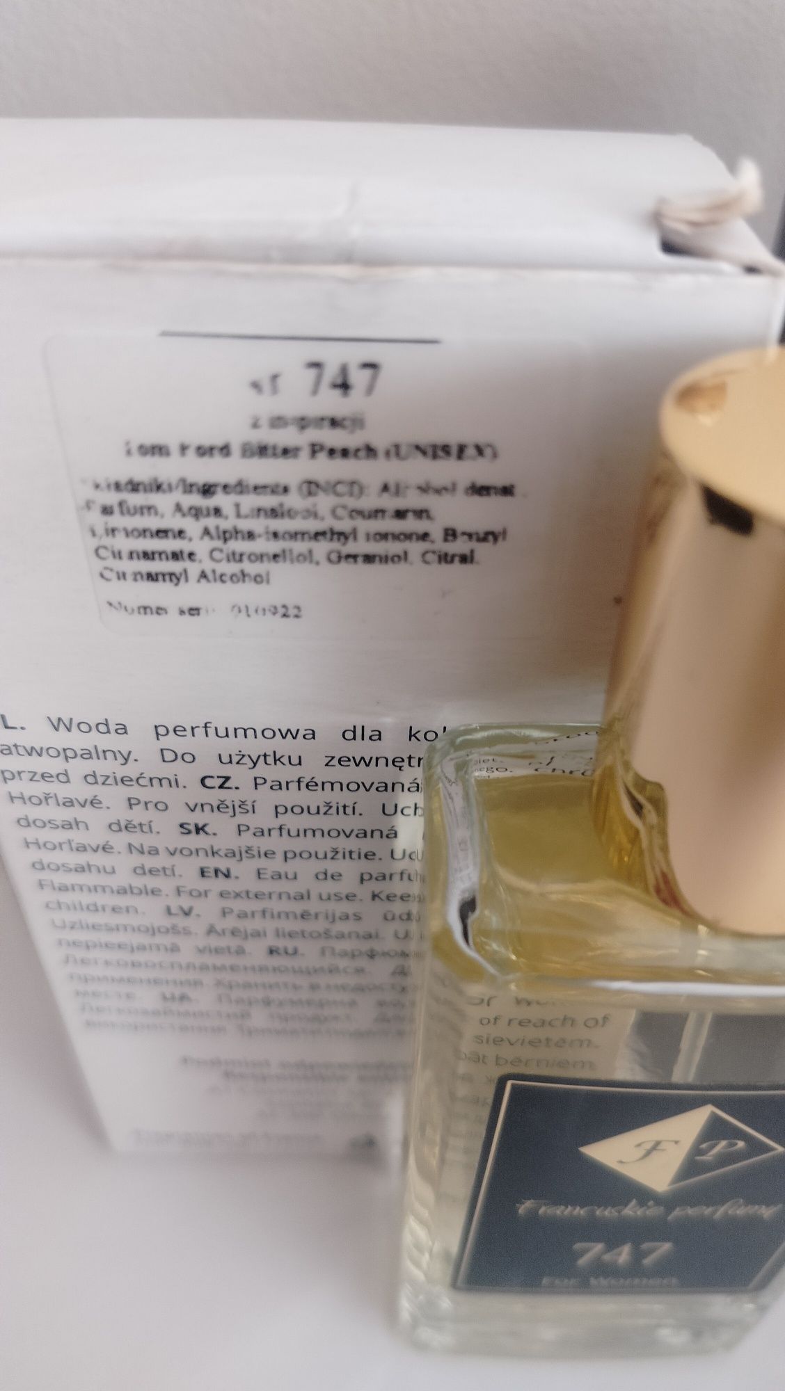 Perfumy 747 FP odpowiednik Tom Ford Bitter Peach