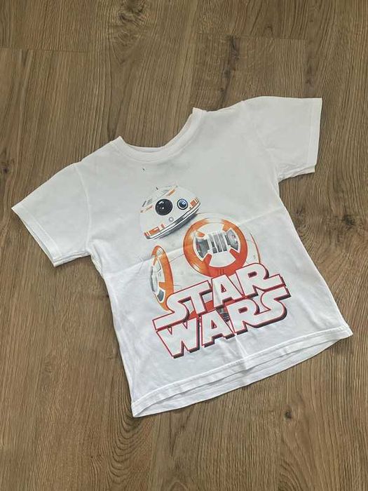 Biała Koszulka Star Wars - Rozmiar 116