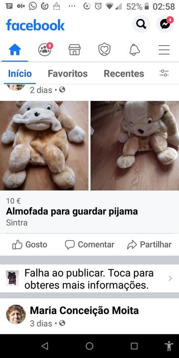 Peluche/Almofada para guardar pijama e boneco de companhia