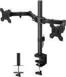 Uchyt na 2 Monitory do Ekranu 13-27 cali, VESA 75x75 mm, 100x100 mm