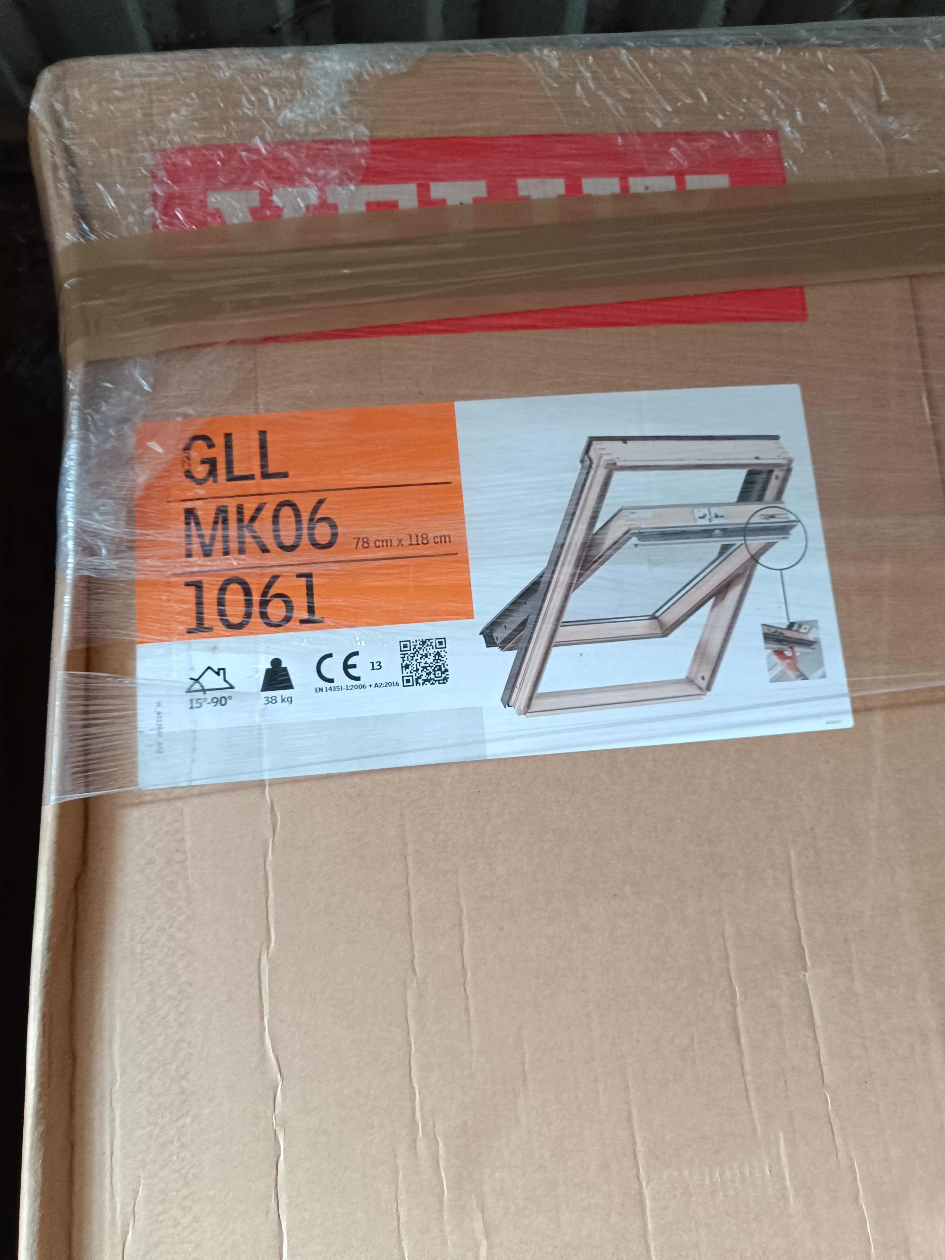 Okno dachowe VELUX GLL 1061B MK06 78x118 3-szybowe z kołnierzem