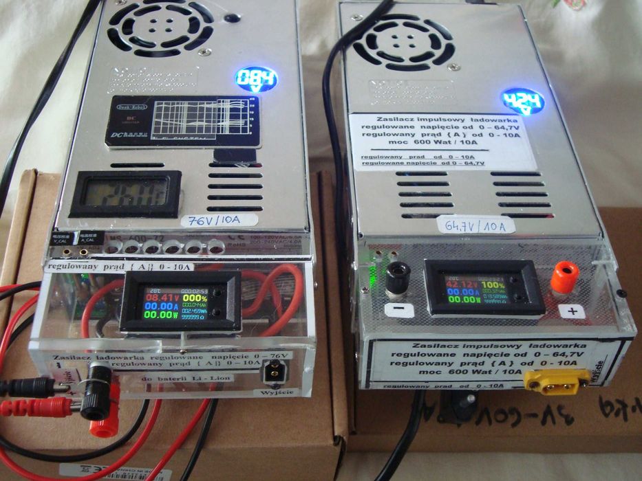 zasilacz ładowarka akumulator Li-Lion 0-90V regul. napię 0-20A regul A