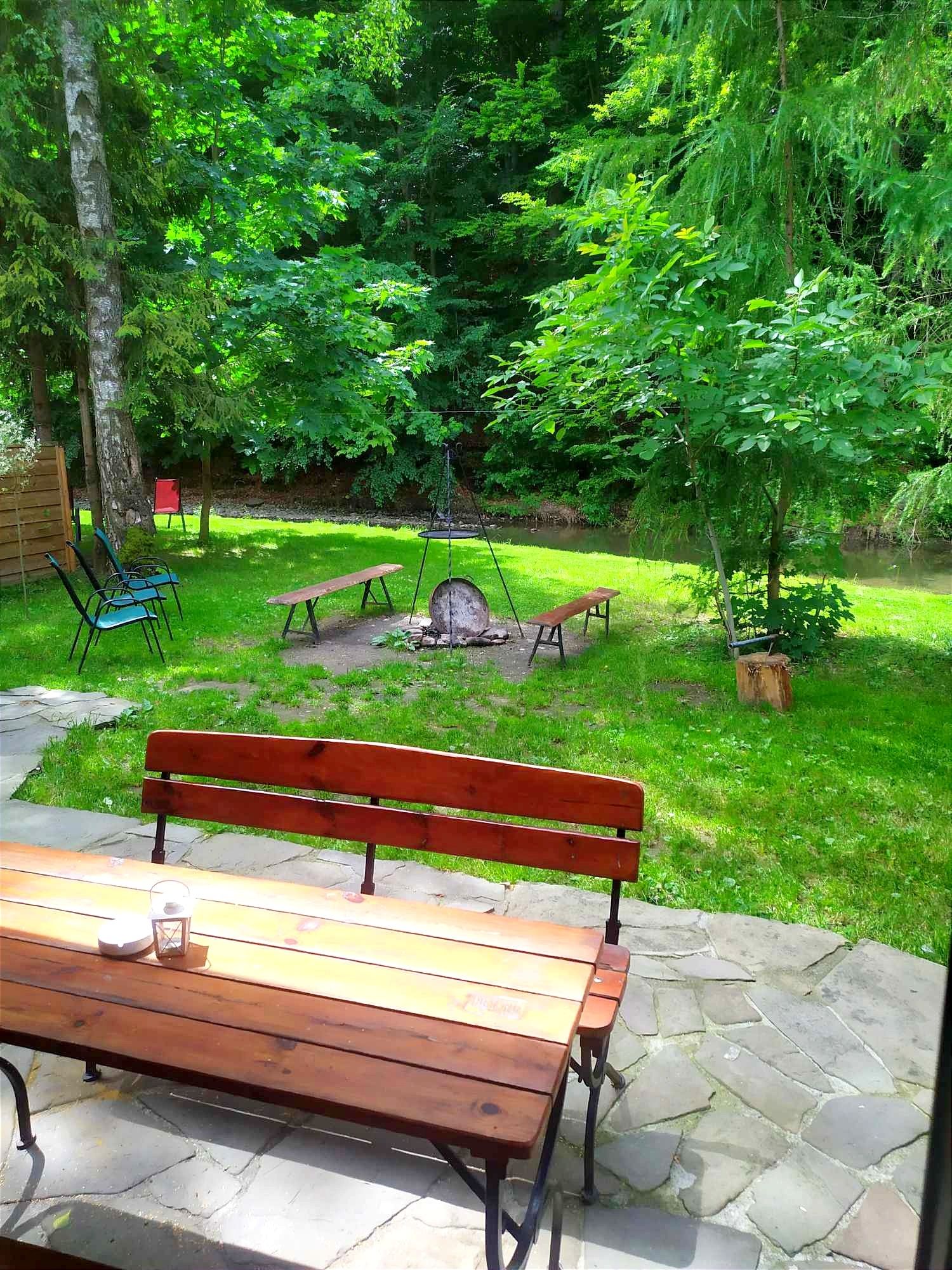 Domek Nad samą rzeką jacuzzi Sauna8os. kominek noclegi Brenna Ustroń