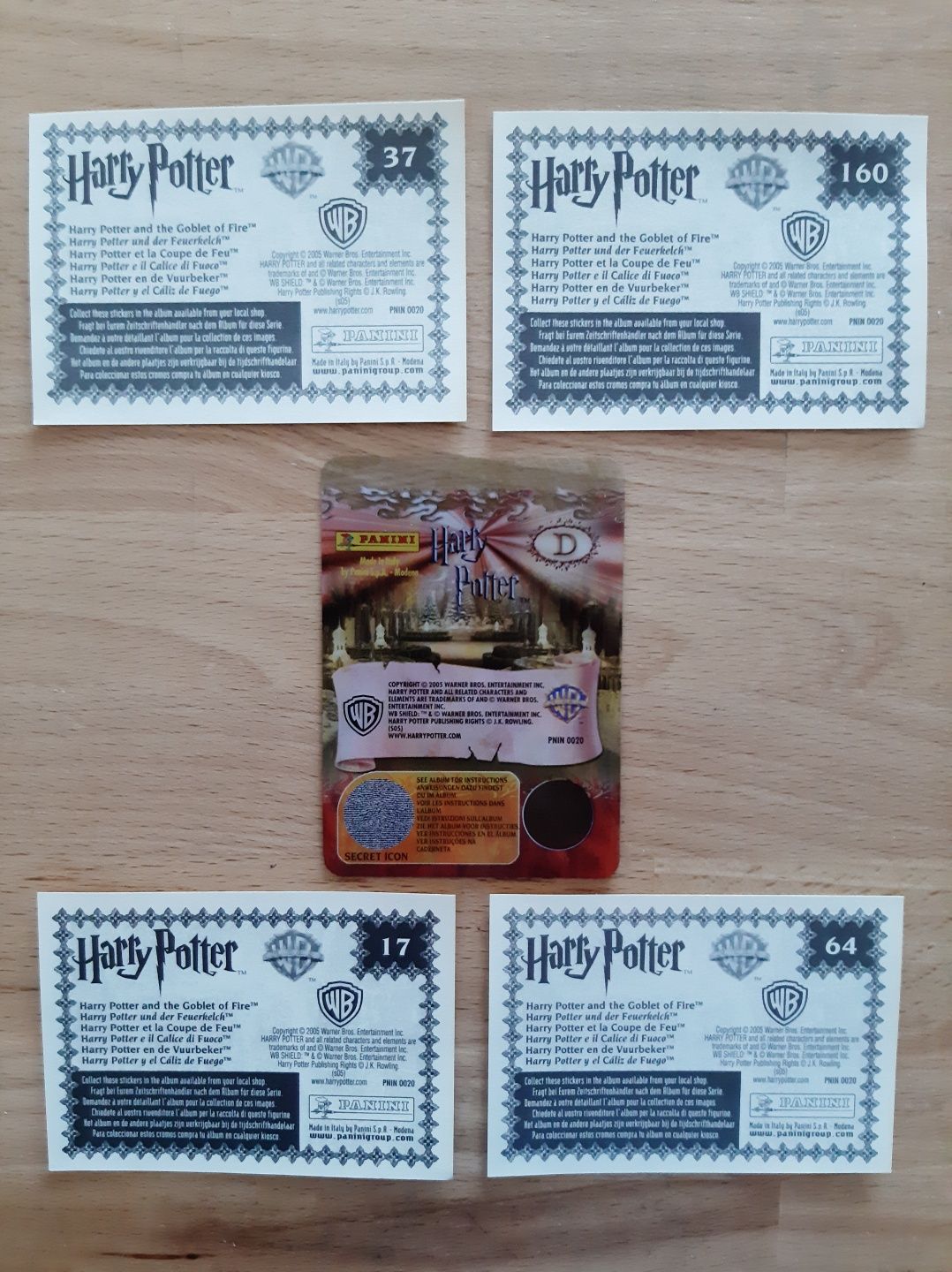 Naklejki Harry Potter. 5 sztuk