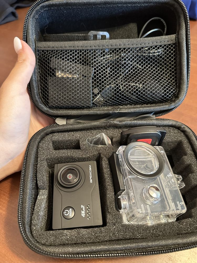 Apexcam Câmara desportiva 4K 20 MP WiFi Ultra HD