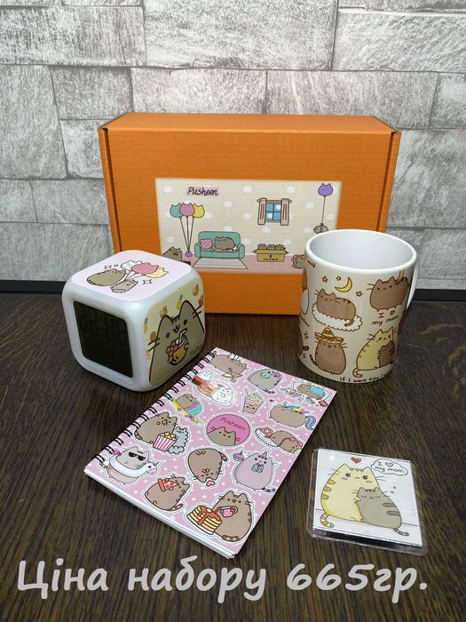 Подарочный набор кот Пушин Pusheen cat