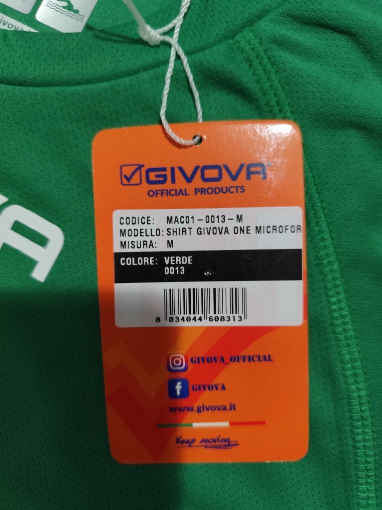 Koszulka sportowa Givova One męska dla chłopca trening zielona lato M
