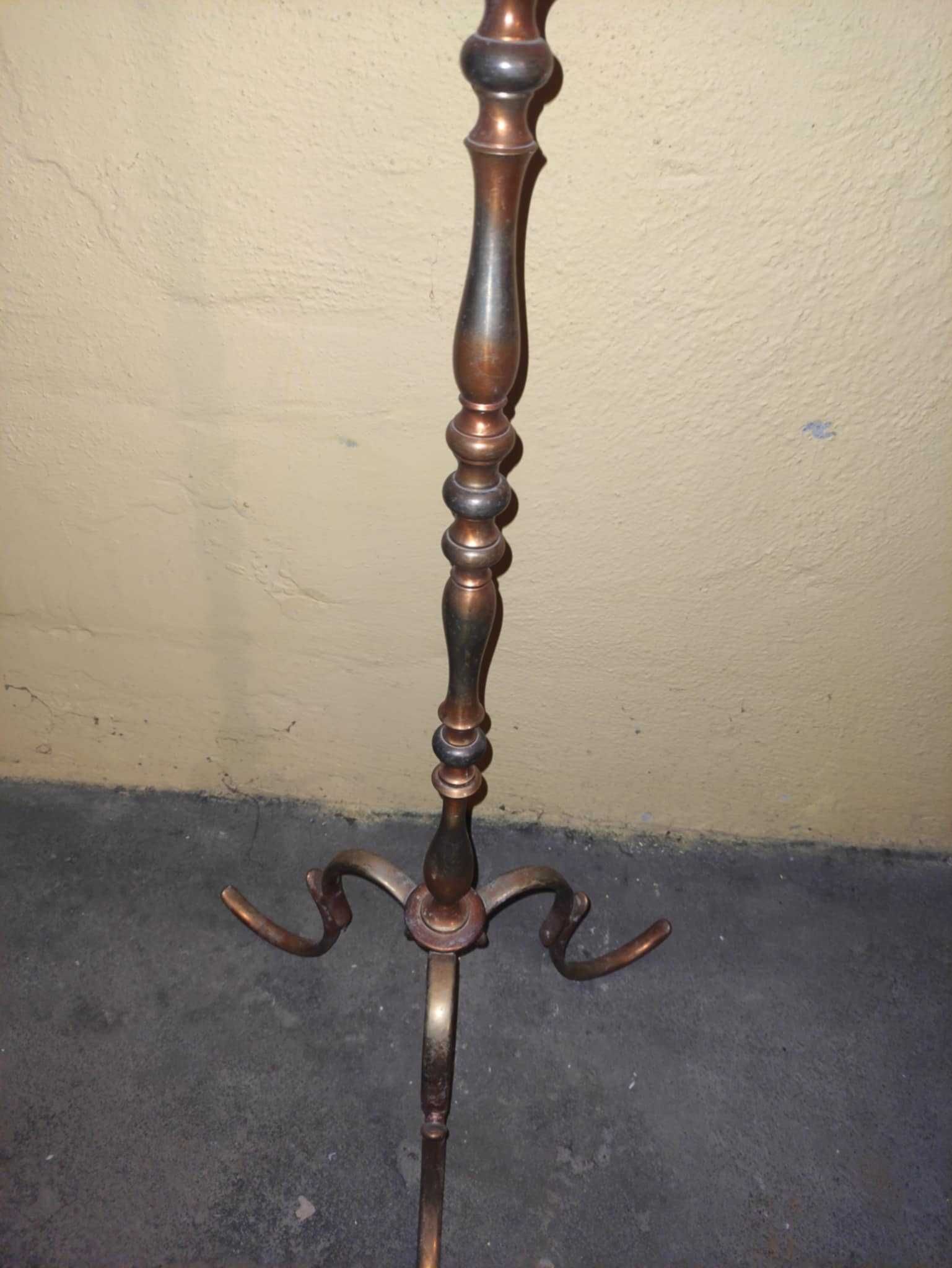 Lampa stojąca mosiężna stojak mosiężny
