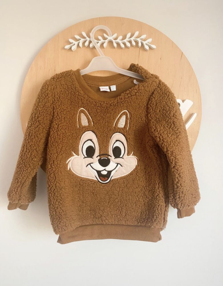 Bluza disney ciepła Chip i Dale wiewiórka pepco rozm 92