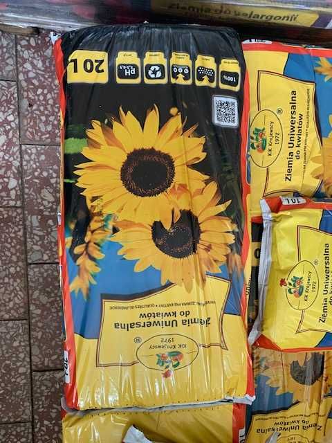 Ziemia do kwiatów uniwersalna różne rodzaje rozmiary pelargonia