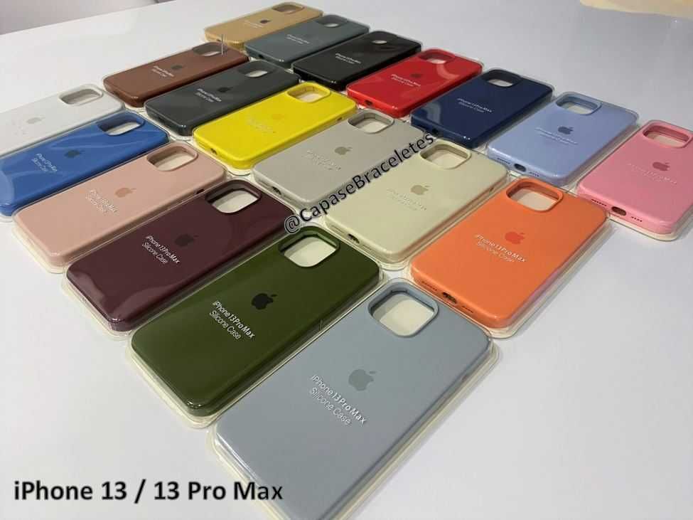 LIQUIDAÇÃO - Capa Silicone iPhone 13 / 13 Pro Max *STOCK*