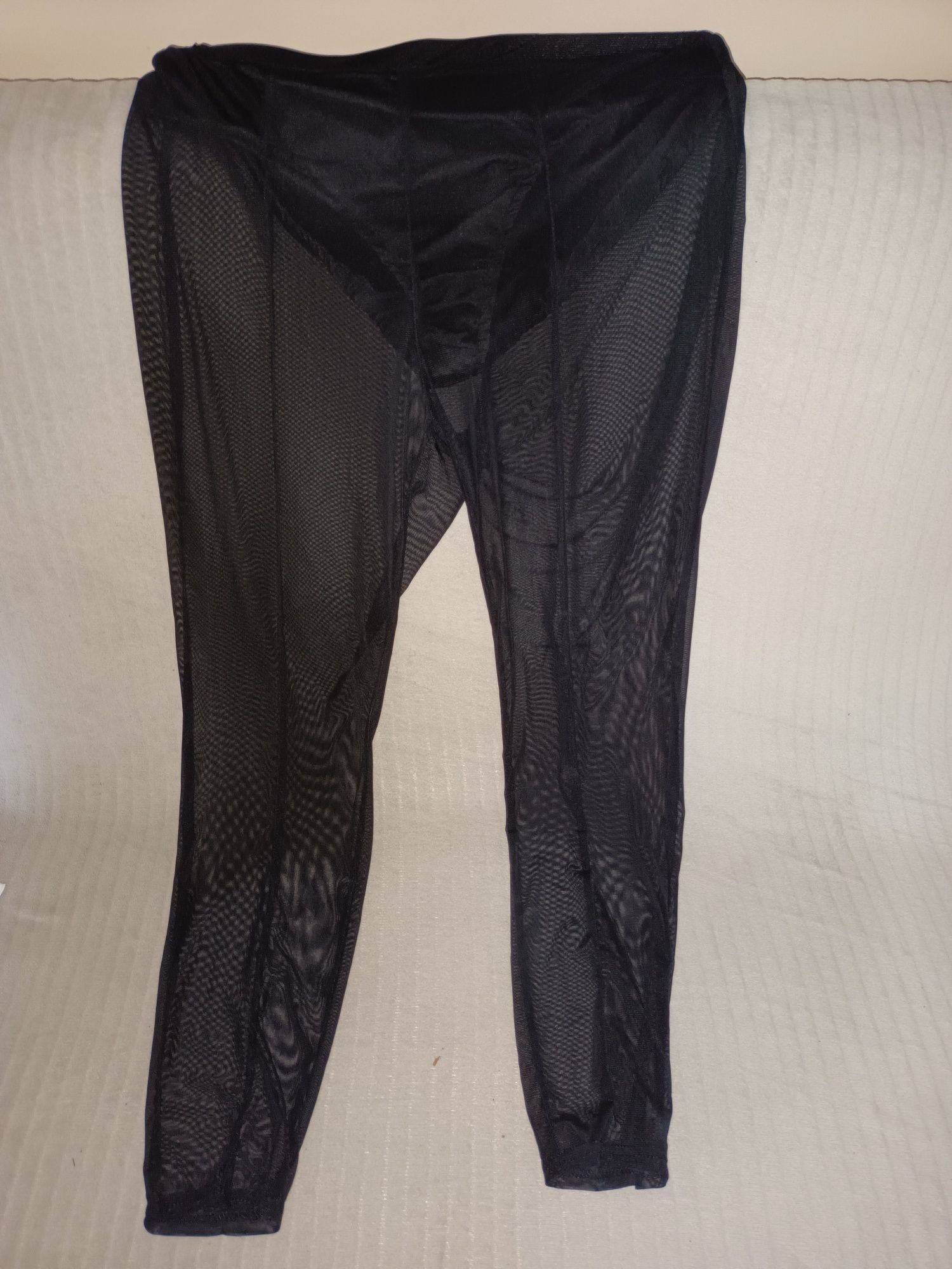 Getry sexy czarne 1xl z siateczki