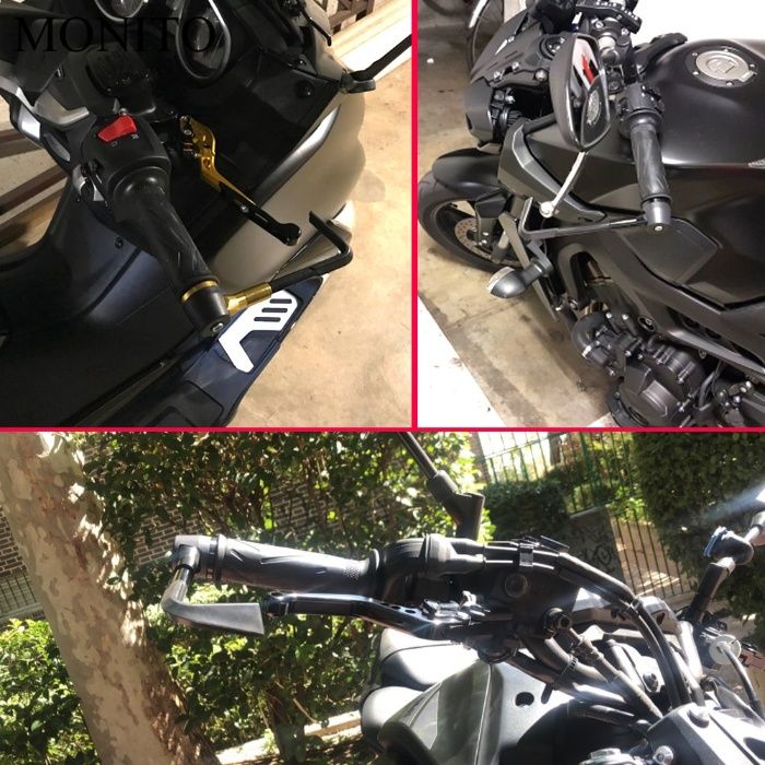Klamki + osłony klamek r1 r6 cbr zx fz6 fz1 xj cb bandit fz8 gsxr