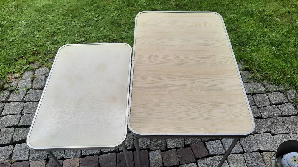 Stolik turystyczny składany PRL.