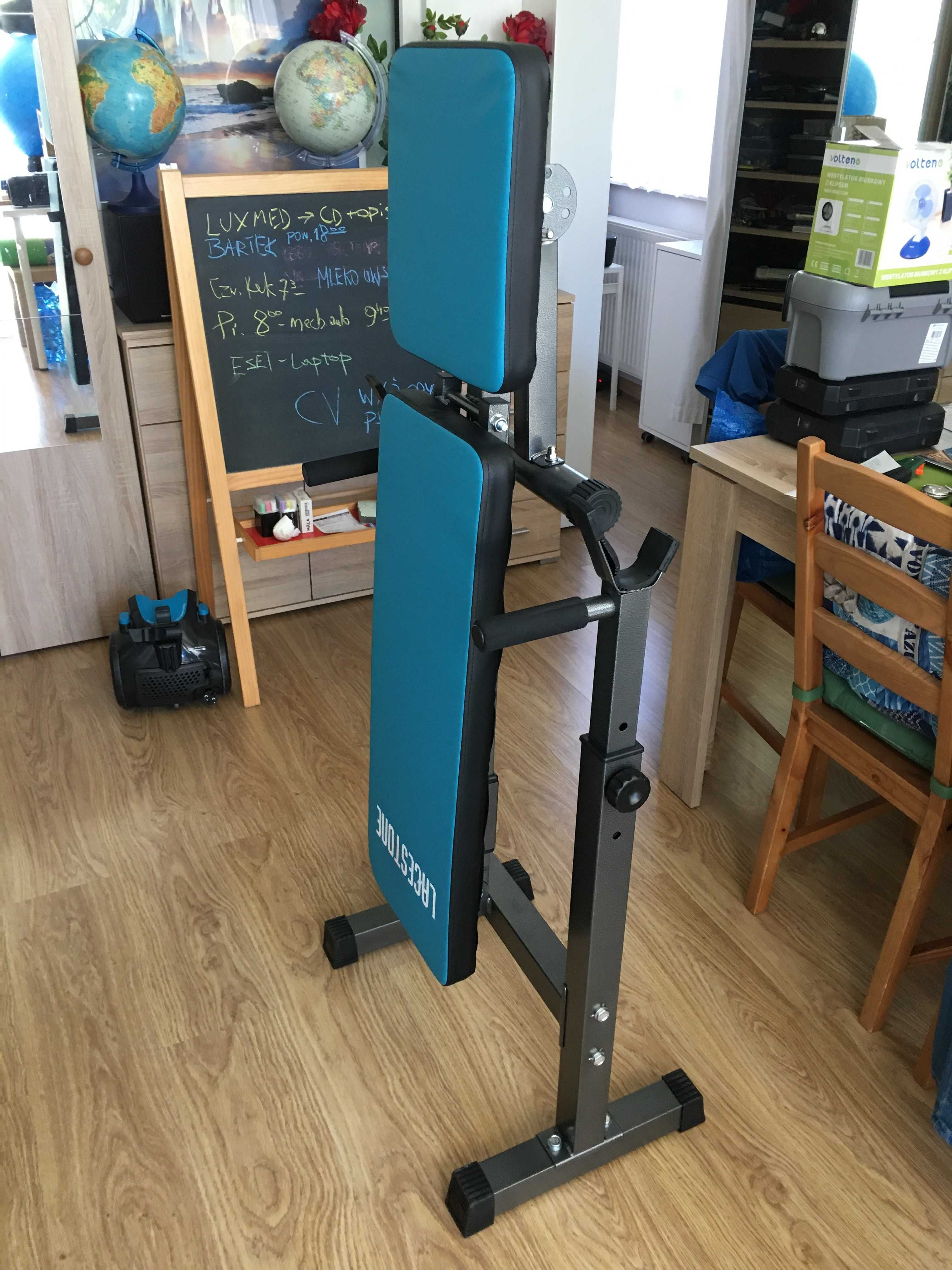 Ławka Treningowa Ławeczka Składana do Ćwiczeń Fitness Trening Siłowy