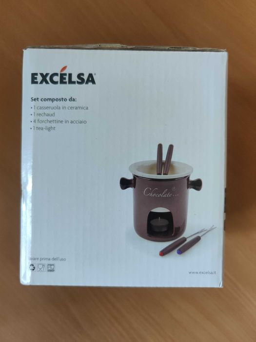 Excelsa chocolate zestaw do fondue czekoladowego