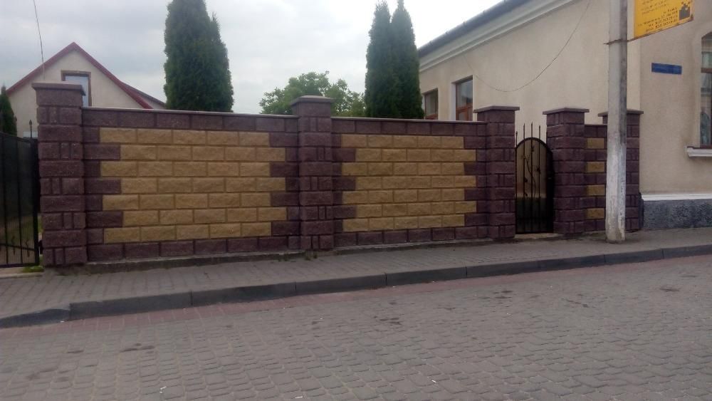 Блок заборный Блок колотый Блок забор декоративный Рваный камень Скала