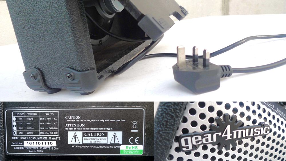 Wzmacniacz piecyk Gear4music S150 combo gitarowe 15W