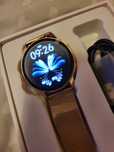 Smartwatch damski KM10 PRO złoty  – AMOLED, pulsometr, kroki, po