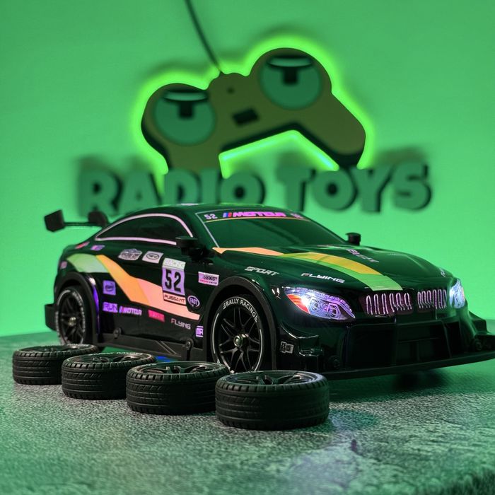 Дрифт машинка BMW M Neon на радиоуправлении Машинка для дрифта БМВ