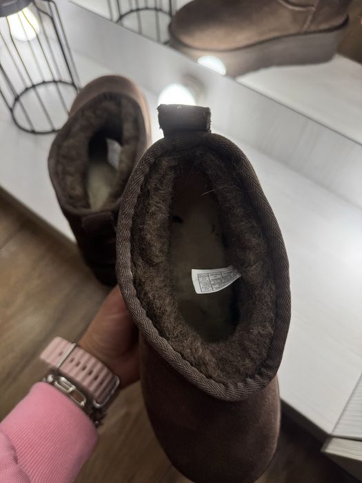 UGG mini platform Burnt коричневі угг