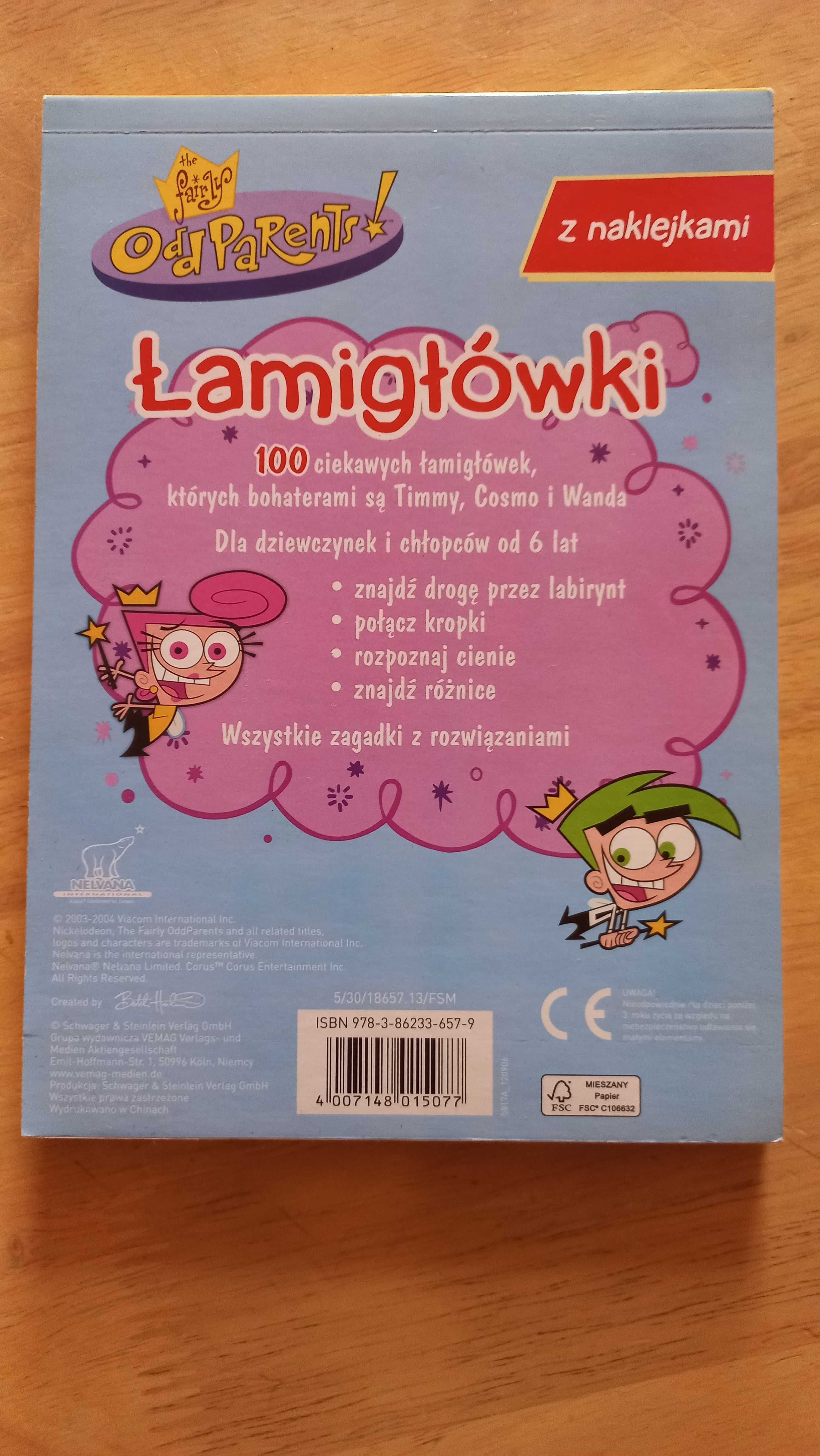 Łamigłówki dla dzieci Wróżkowię Chrzestni