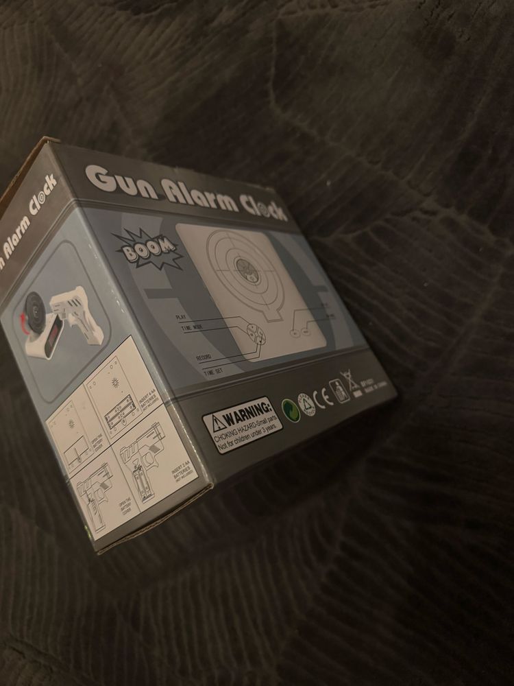 Gun alarm clock nowe