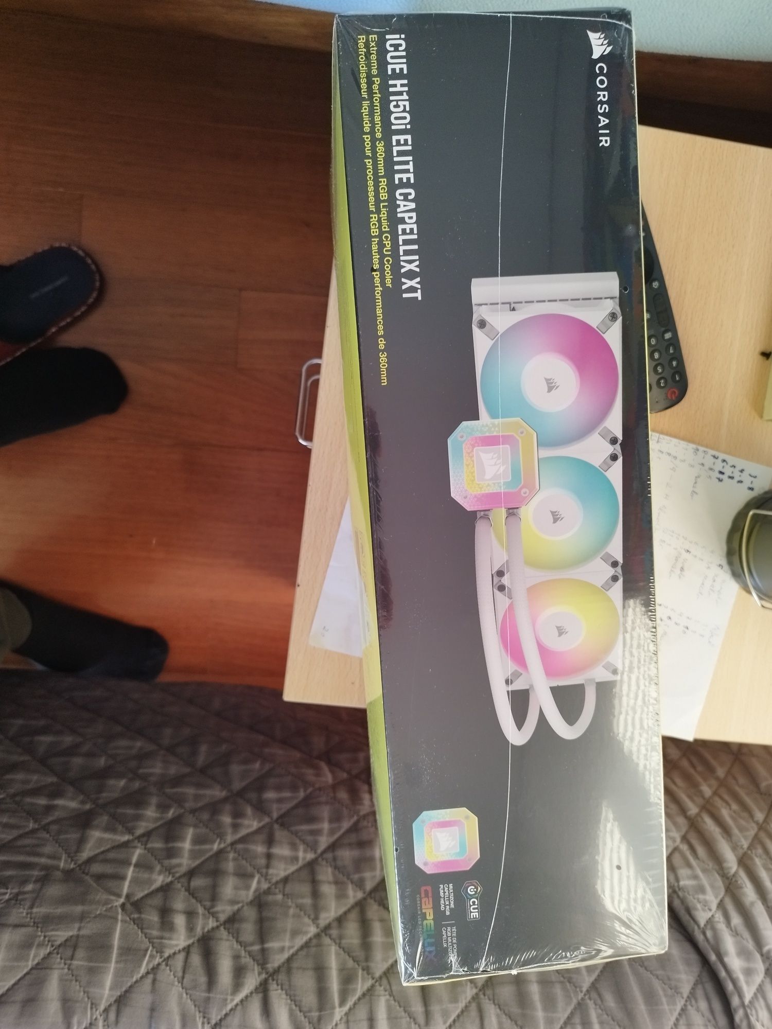 Corsair Water Cooler CPU iCUE H150i Elite Capellix XT RGB 360mm Branco