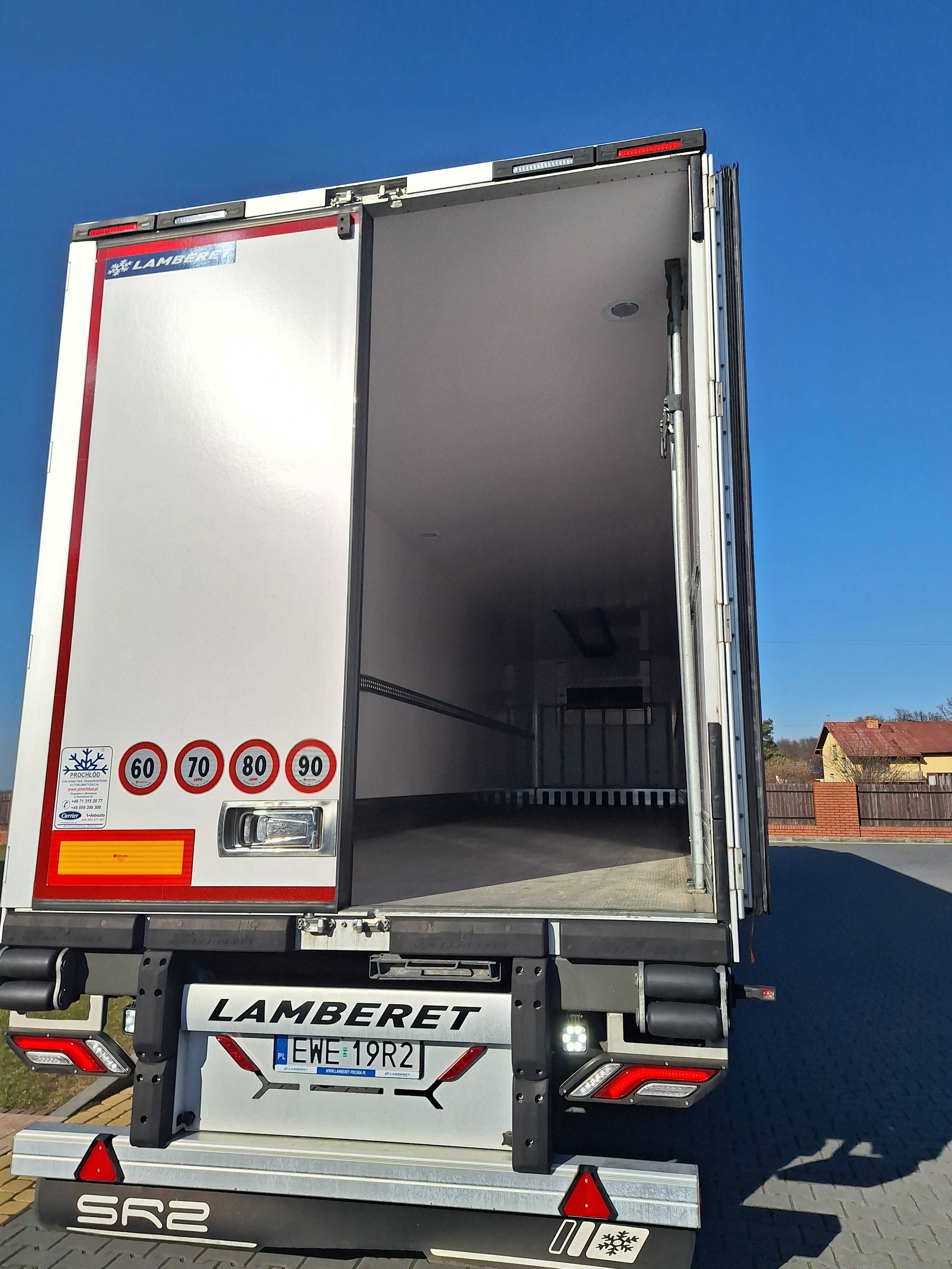 Naczepa chłodnia Lamberet standard ALU  Carrier 1550 1 WŁ jak nowa