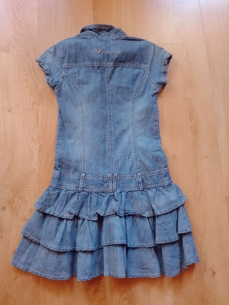 KappAhl sukienka dżinsowa dla dziewczynki r. 152 cm
