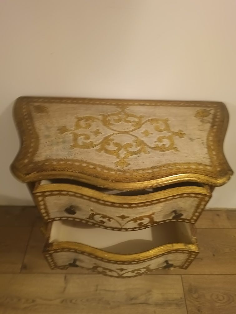 Komoda,szafka,retro , vintage, ręcznie zdobiona
