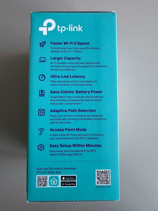 TP-Link RE505X (AX1500 Wi-Fi 6 Range Extender)