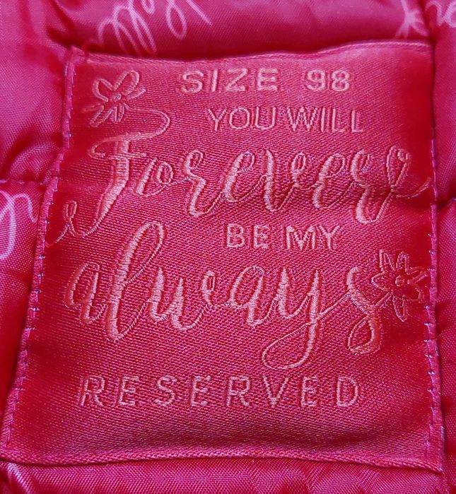 Dziewczęca kurtka przejściowa (wiosenno/jesienna) Reserved rozm. 98