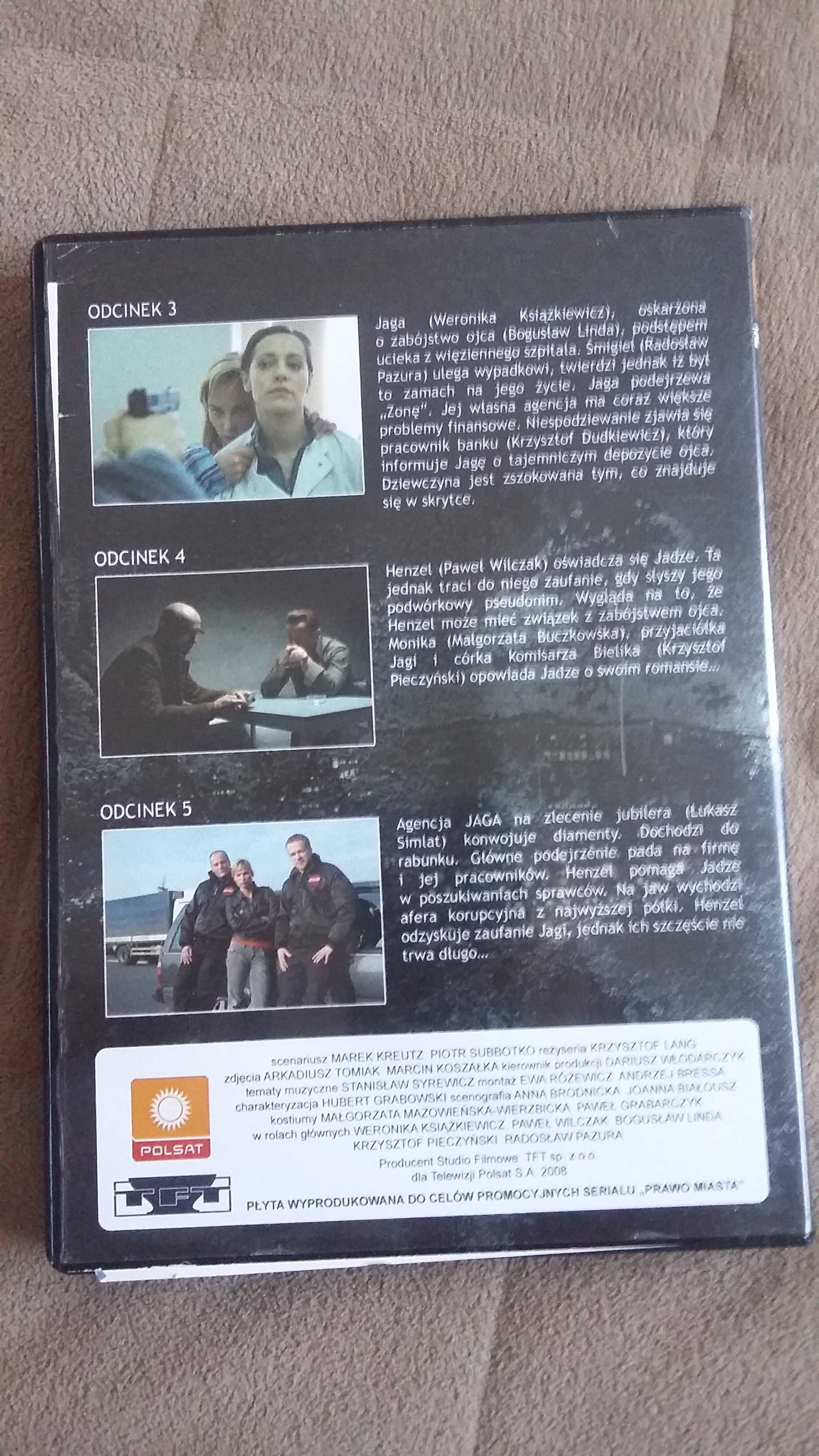 Film DVD pt. Prawo Miasta 3,4,5 część  Zestaw cena za całość.