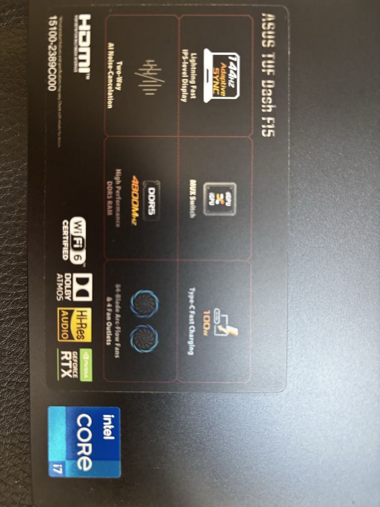 Asus tuf dash f15