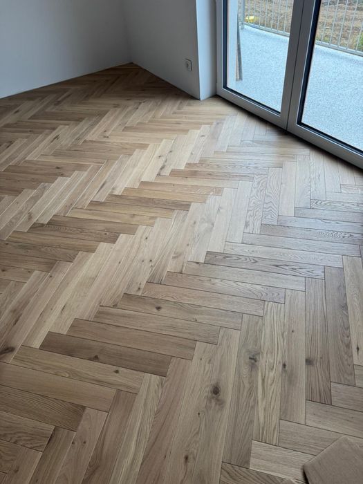 Podłoga Jodełka K. Dąb Rustic 14x90x600mm, 4faza, OlejUV BRESLAU x2