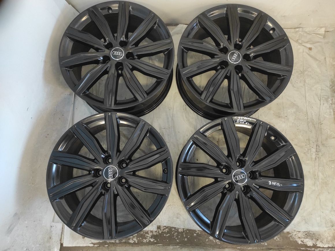 1. Felgi aluminiowe Oryginał AUDI R 19 5x112 otwór 66,6 CZARNE IDEALNE