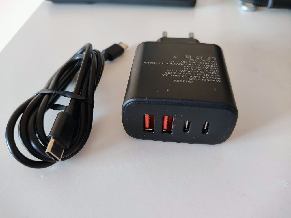 Szybka ładowarka 65w USB A USB C