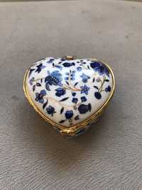 Caixa de jóias pequena cerâmica