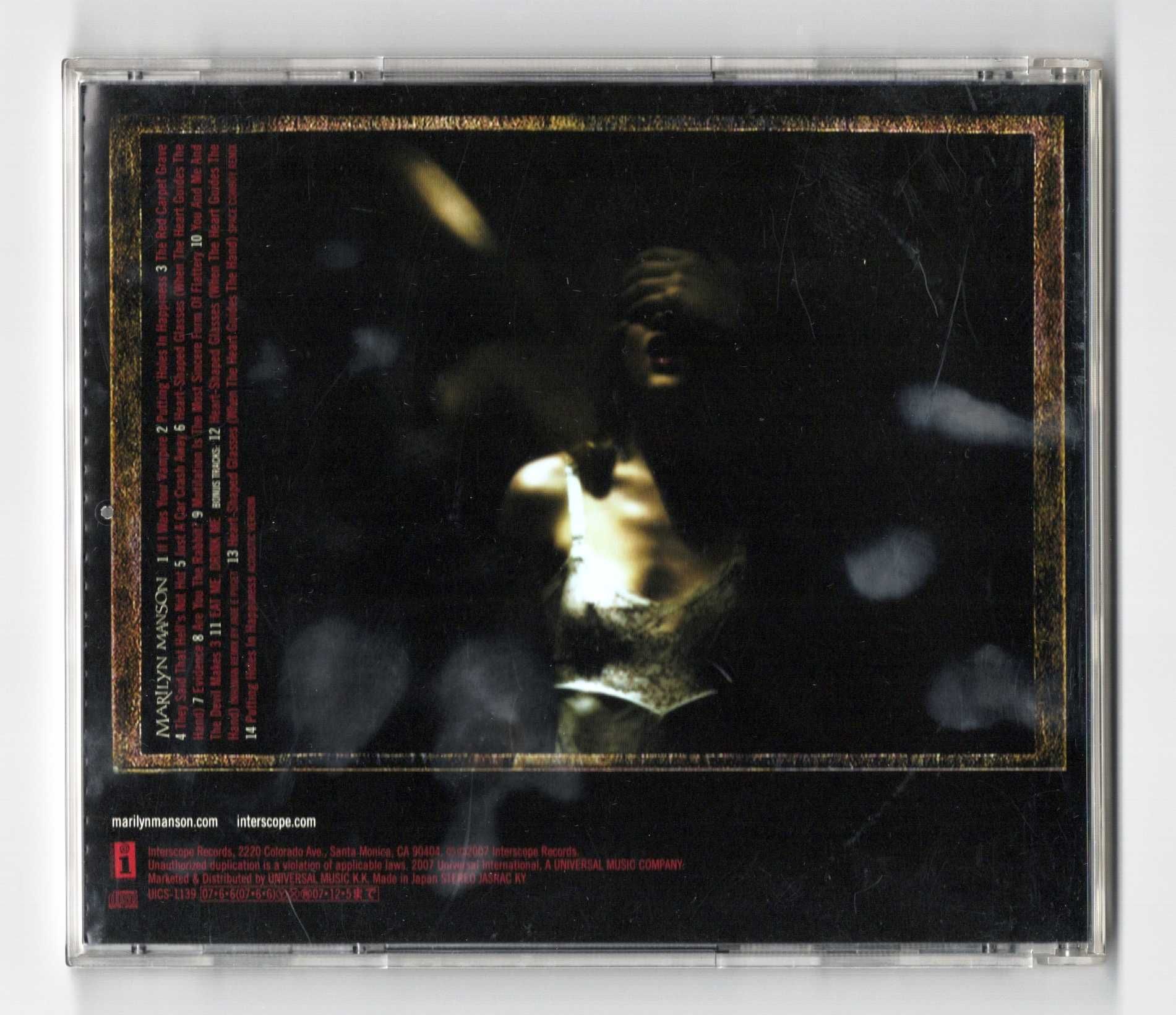Marilyn Manson Eat Me, Drink Me 1press 2007 CD Japan
