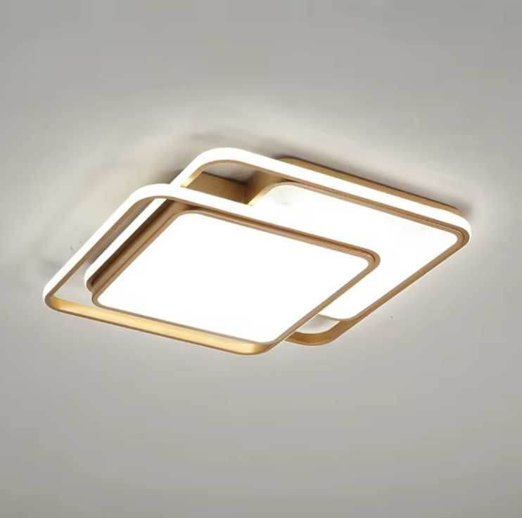 Plafon, złota lampa sufitowa LED 46W lub 60W (dwa rozmiary)
