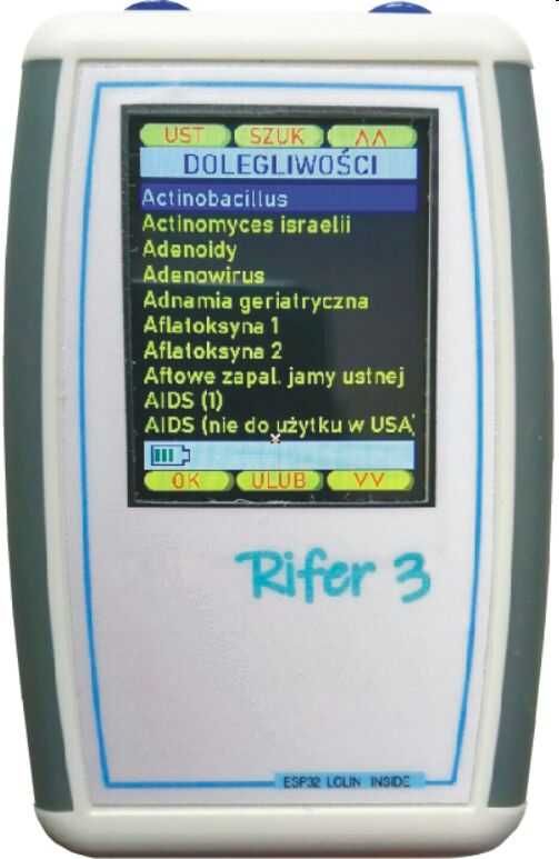 Rifer-3 1180 chorób Zapper Czakry Biorezonans