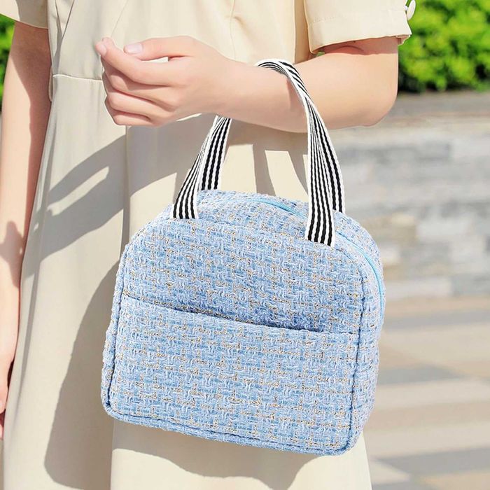 Mała Torba Chłodząca do Pracy Szkoły Piknik Podróż Plaża niebieska