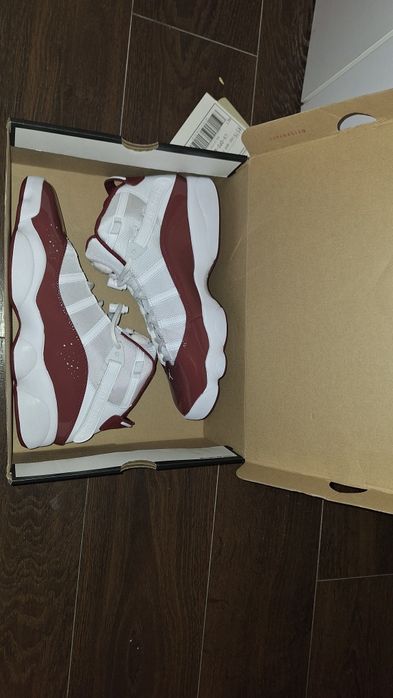 Nowe Jordan 6 Rings 46 Red Cherry Burgundy White