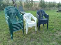 Krzesła ogrodowe plastikowe jak nowe Szczecin