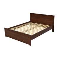 Cama de Casal IKEA 140 X 200 Brusali Castanha com Estrados incluídos