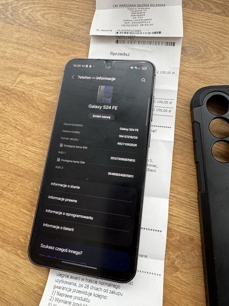 Samsung Galaxy S24 Fe 128GB jak nowy Gwarancja 5 lat