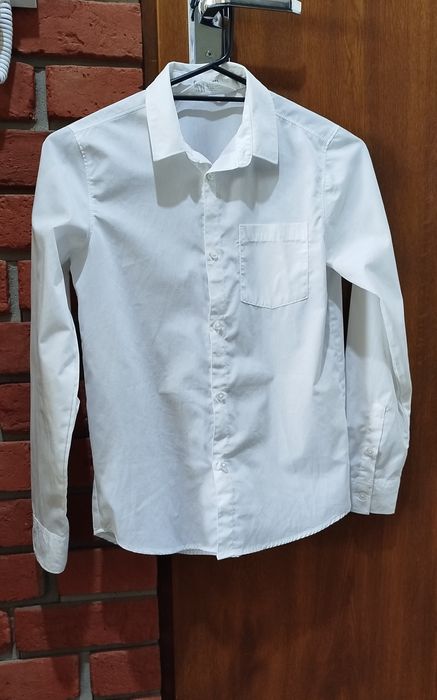 Koszula chłopięca biała h&m 146