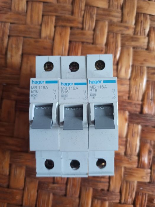 Автоматичний вимикач Hager 1 полюсний