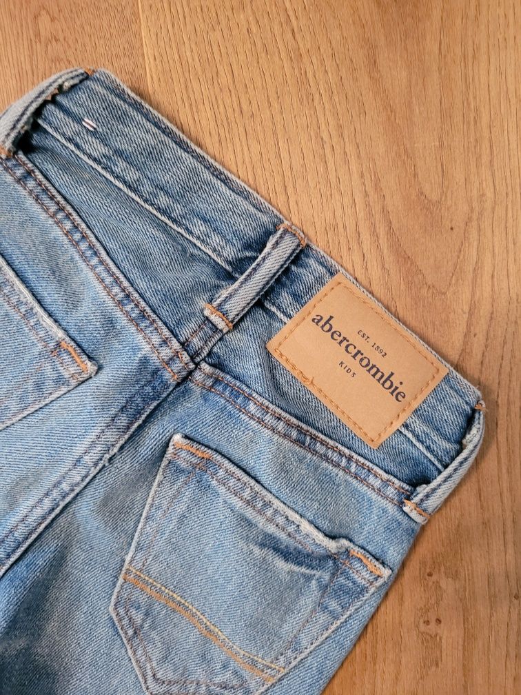 NOWE firmowe abercrombieby spodnie jeansy chłopięce 3 4 lat 104-110